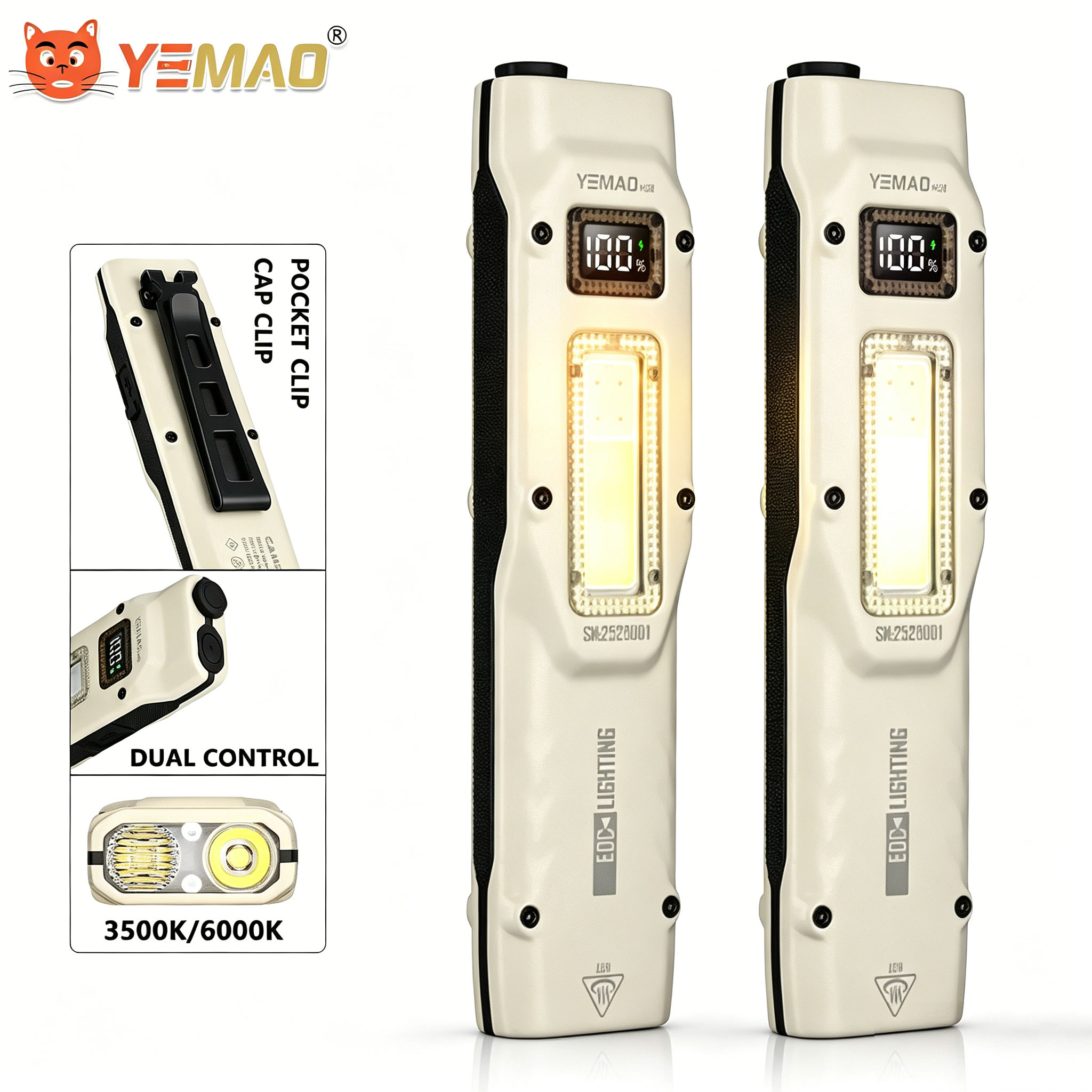 Zinc Outdoor Lighting - Tragbare 880LM YEMAO M28 Ultradünne taktische