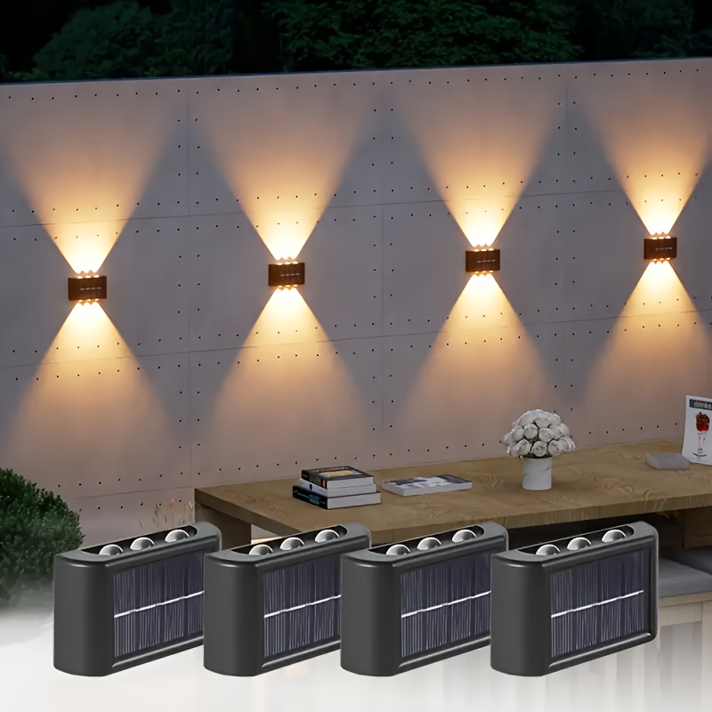 Zinc Outdoor Lighting - LED Solarleuchte für Außen, Wasserdichte Solar-Wandlampe