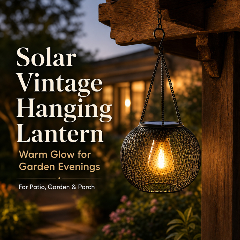 Outdoor Lighting Modern - Solarbetriebene LED-Hänge-Bodenlampe für Außenbereich, Ausgehöhlte Garten-Landschaftsbeleuchtung,
