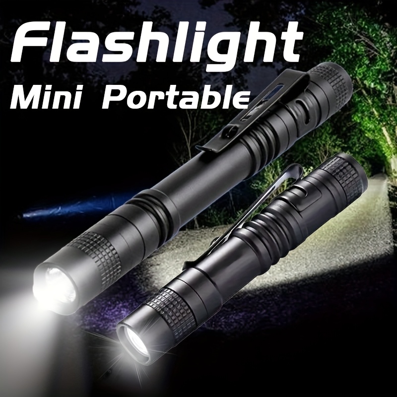 Zinc Outdoor Lighting - Tragbare Mini-LED-Taschenlampe, ultrahell, hohe Lumen, Handstiftlicht,