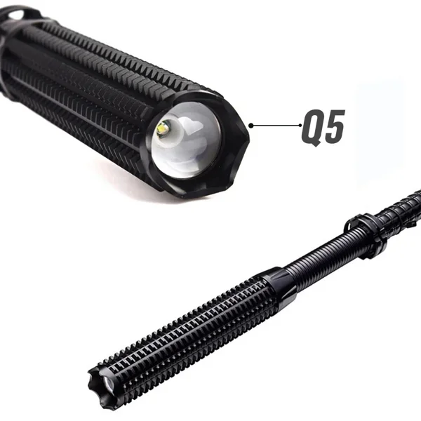 Outdoor Lighting Types - USB-Aufladbare LED-Taschenlampe, Ausziehbare Fackel, 3 Modi,