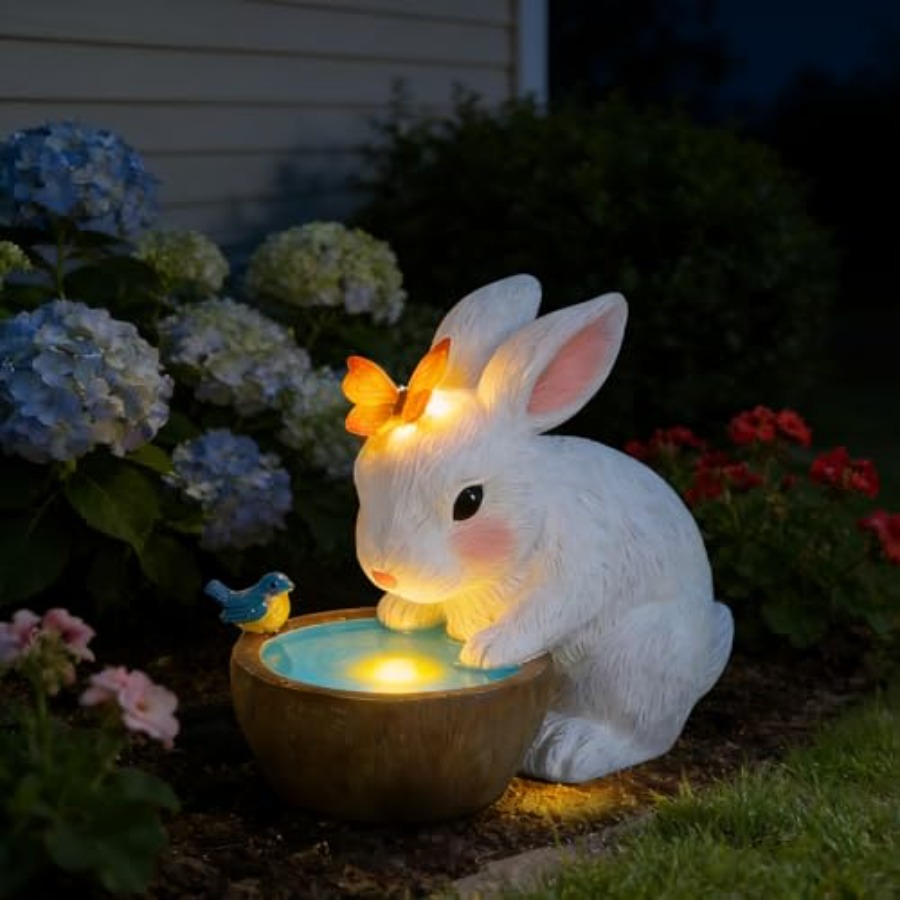 Outdoor Lighting For Home - Solar-Häschen Gartenfigur - Geburtstagsgeschenk für Mama,