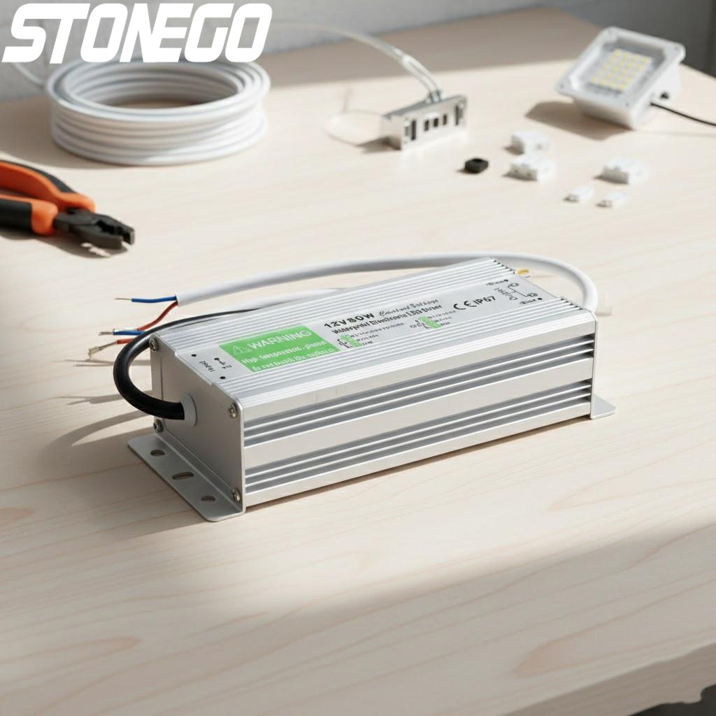 Outdoor Lighting Transformer Box - 12V24V 20W60W Wasserdichter IP67 LED-Leuchtkasten-Transformator Netzteil