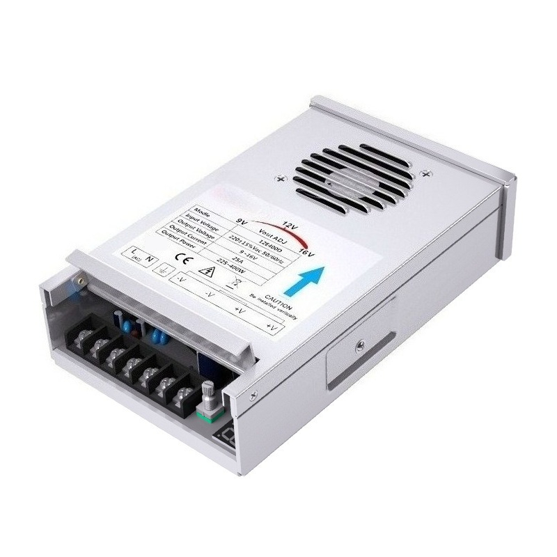 Outdoor Lighting Transformer Box - Einstellbares 12V 24V regenfestes LED-Netzteil 400W