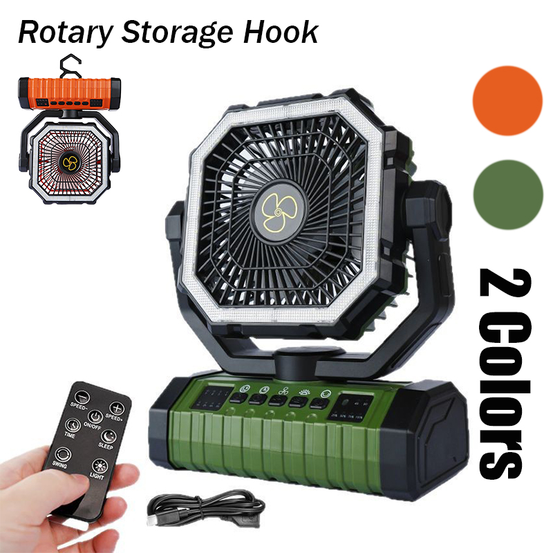 Outdoor Lighting Battery Operated - 20000mAh Wiederaufladbarer Camping-Ventilator, tragbarer batteriebetriebener Tisch-