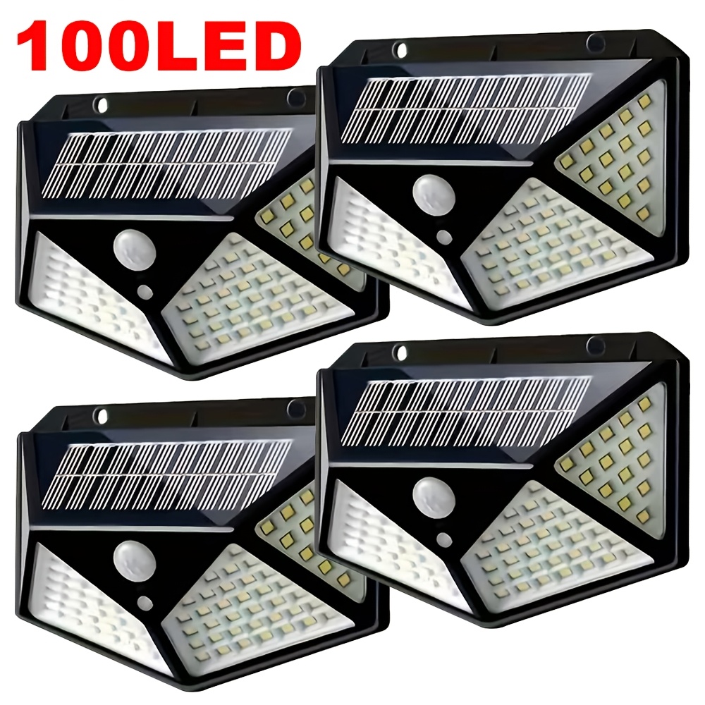 Bollard Light Garden - 100 LED Solar-Gartenleuchte für Außenbereich mit