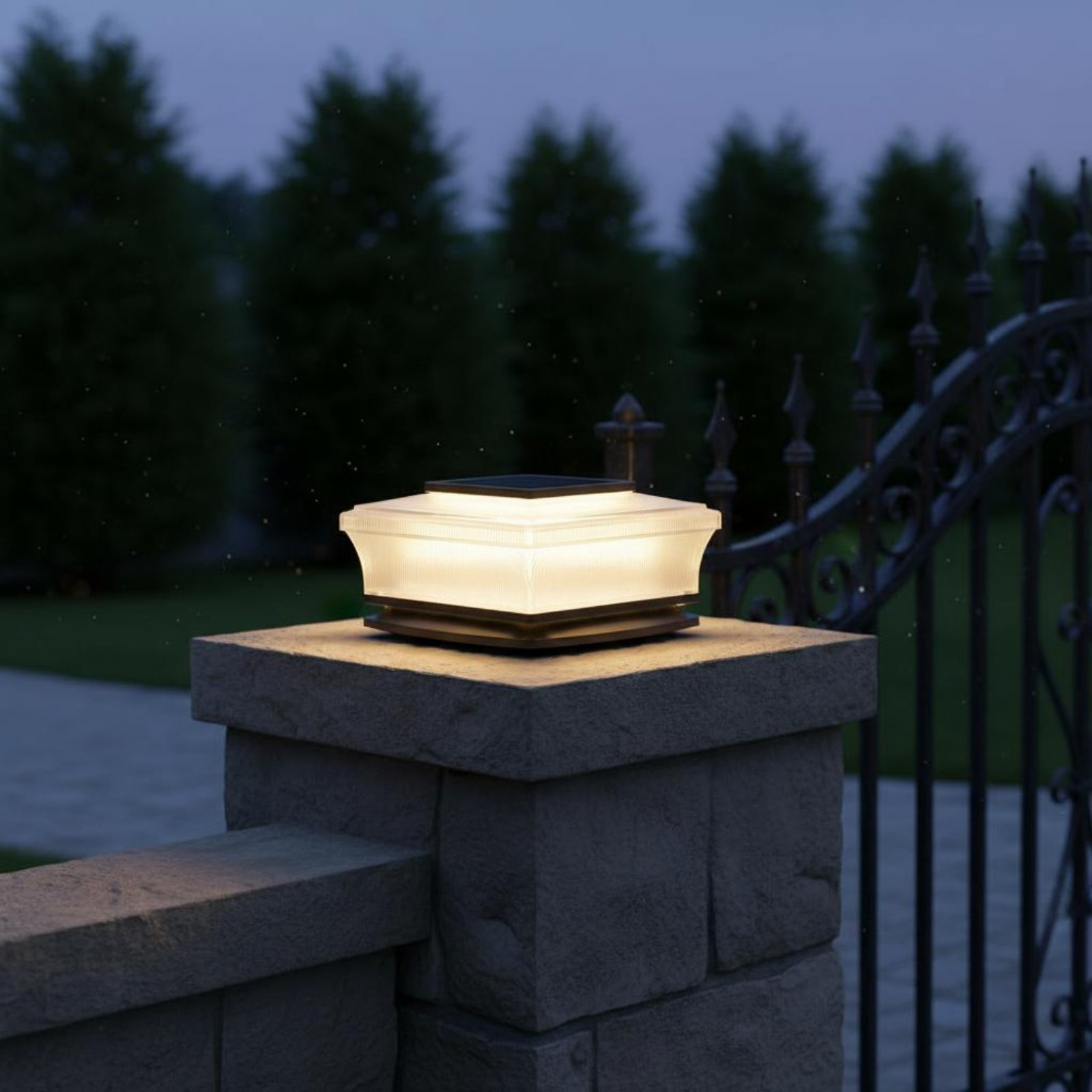 Solar-Pfostenkappenleuchte Kab – Outdoor Lighting Modern Bewertung und Preis