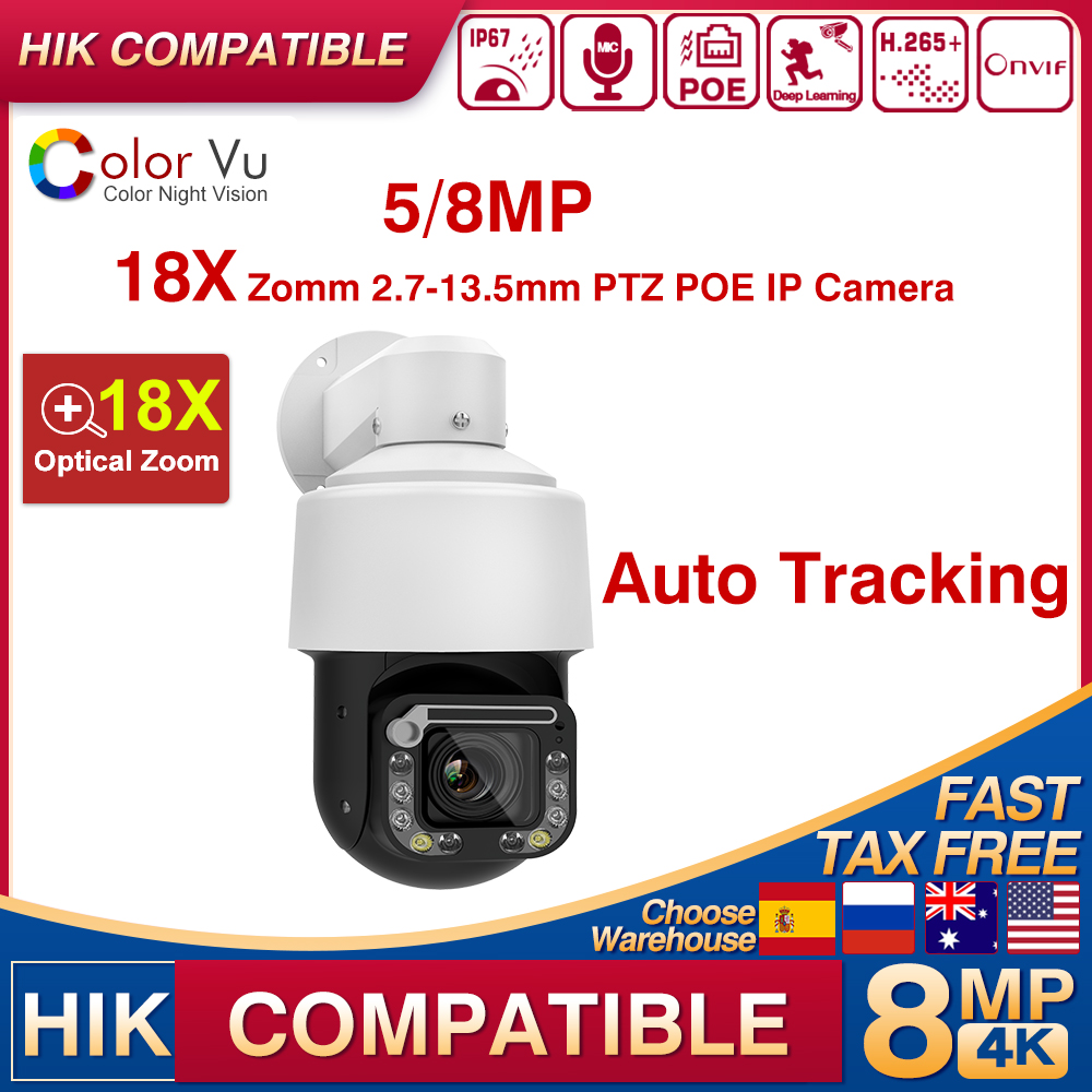 Hikvision-kompatible 4K 8MP PO – Outdoor Lighting Mains Powered Bewertung und Preis
