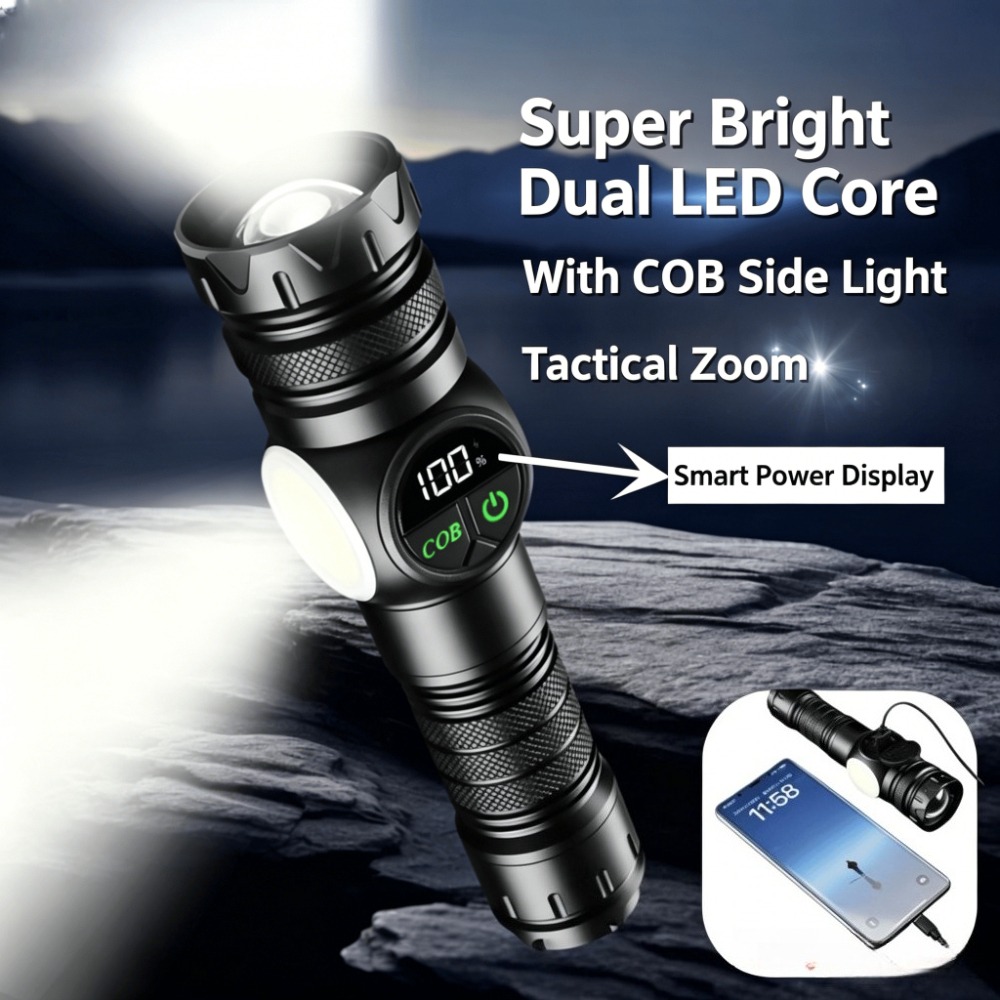 LED-Taschenlampe mit weißem Li – Outdoor Lighting Types Bewertung und Preis