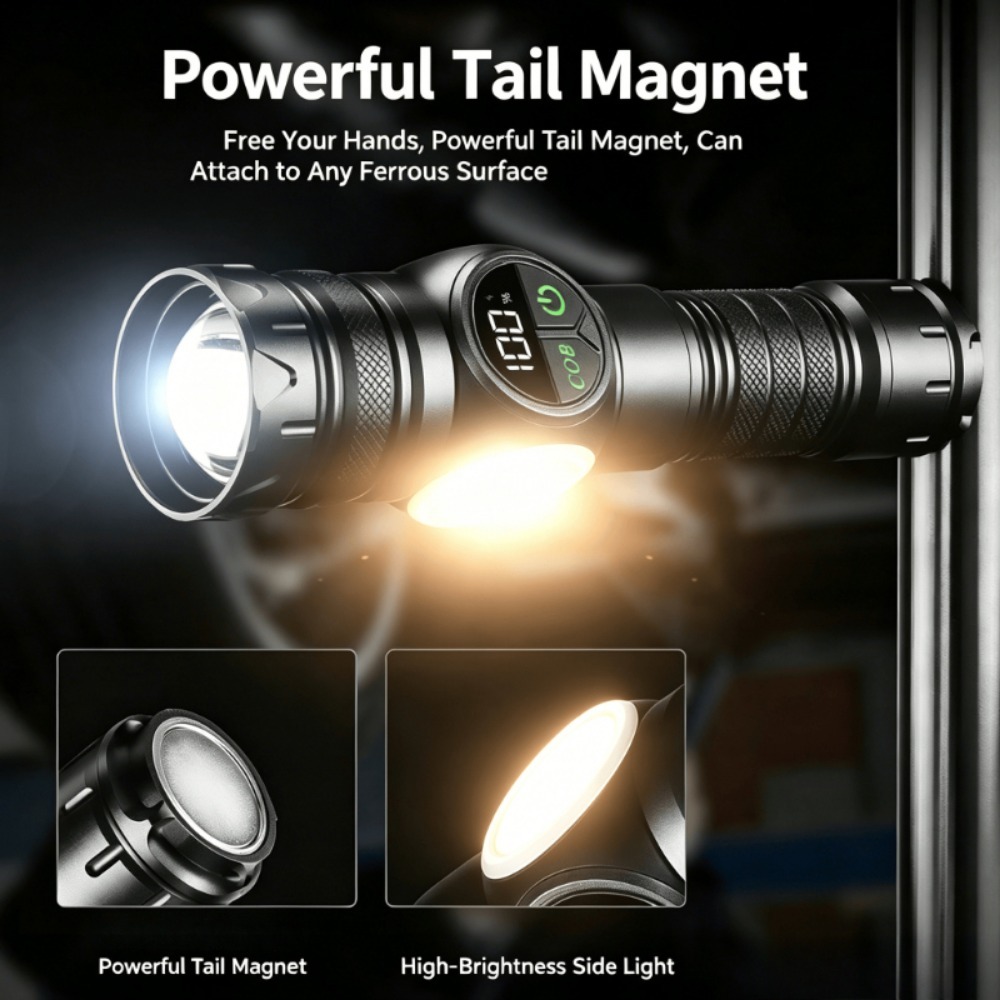 LED-Taschenlampe mit weißem Li – Outdoor Lighting Types Bewertung und Preis