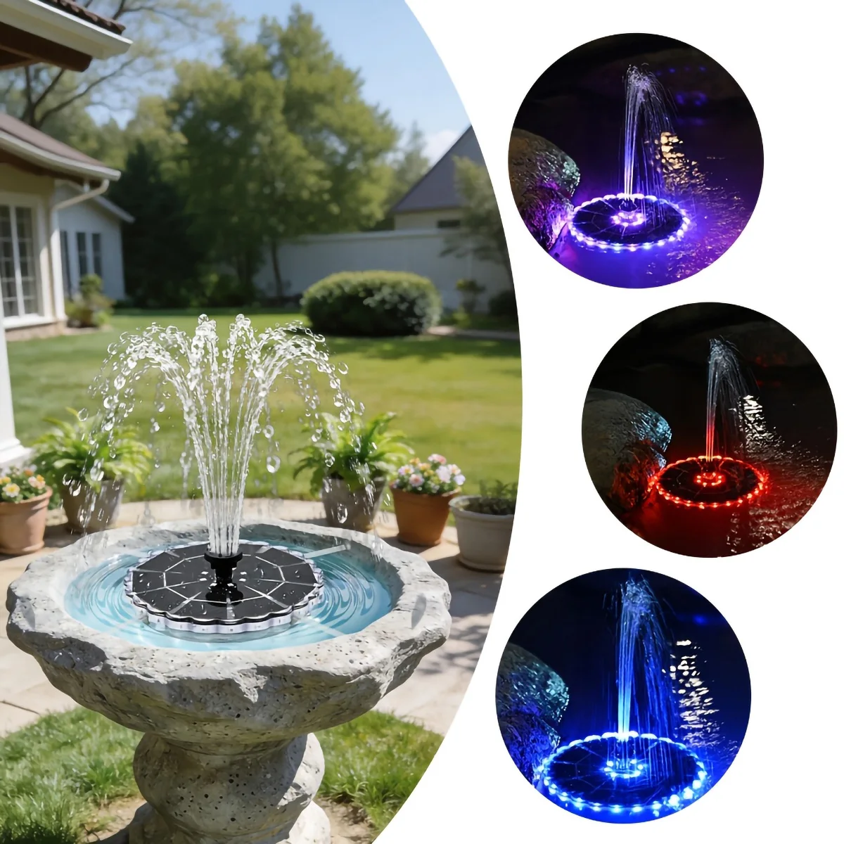 3,5W Solar-Springbrunnen für G – Bollard Light Garden Bewertung und Preis