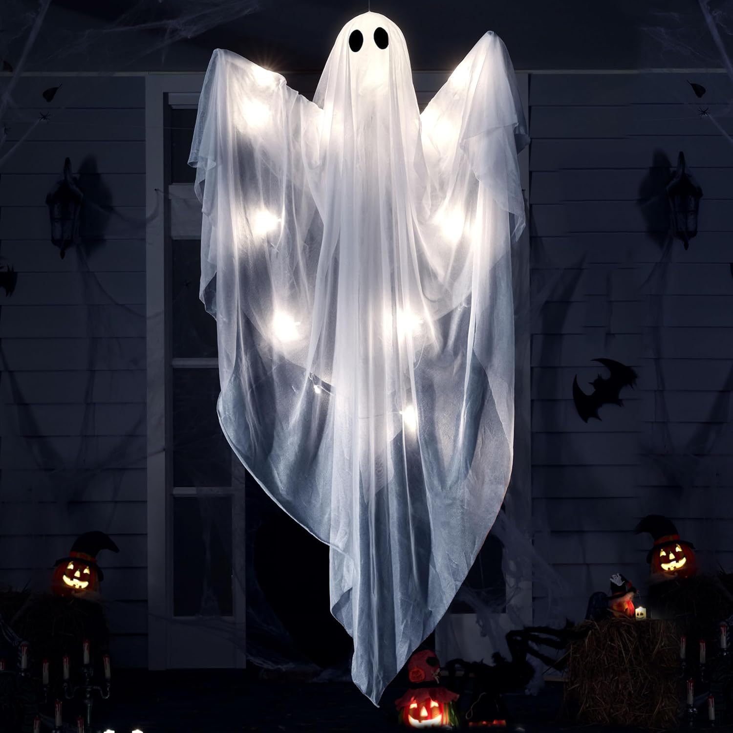 Halloween-Hängegeister mit gru – Outdoor Lighting Front Yard Bewertung und Preis