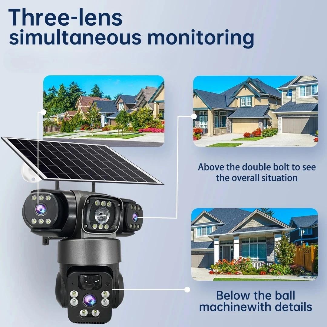 Solar-Überwachungskamera 5MP 3 – Outdoor Lighting Mains Powered Bewertung und Preis