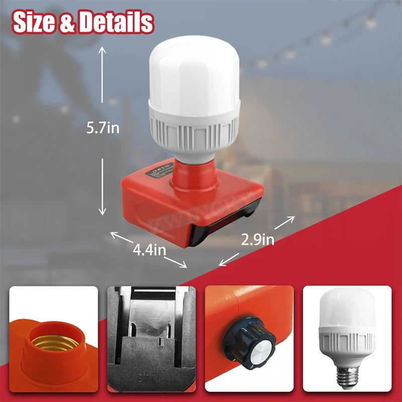 Tragbare Werkzeugleuchte geeig – Outdoor Lighting Battery Operated Bewertung und Preis